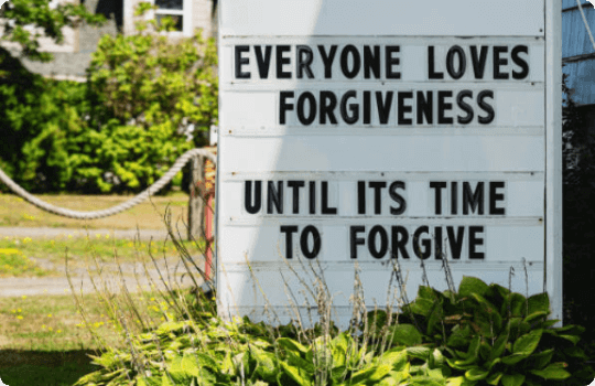 What does forgiveness mean