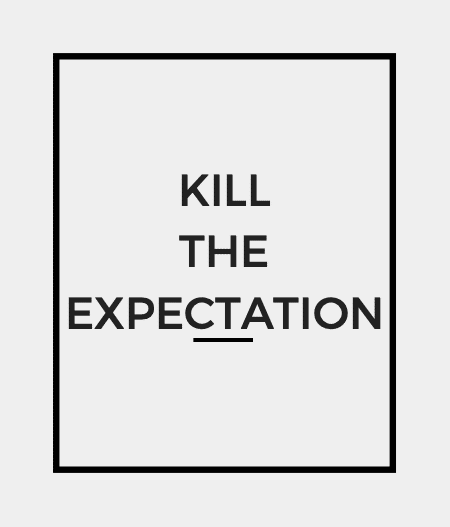 Kill the expectation from helping others