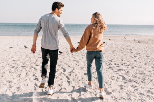 Couples walking together