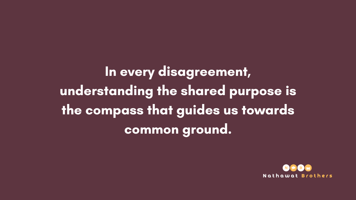 Purpose is the compass that guides us towards common ground